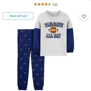 NWT Carter's 2T Football Outfit